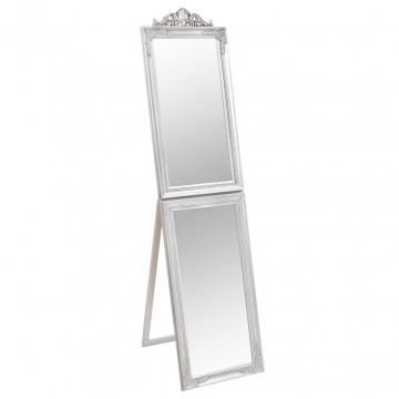 Oglindă de sine stătătoare, argintiu, 45x180 cm - Img 2