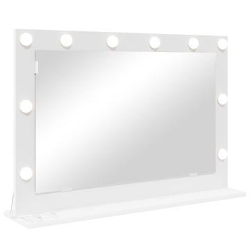 Oglindă de toaletă cu lumini LED Alb 80x55x18 cm - Img 2
