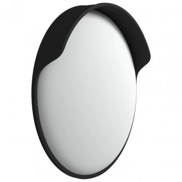 Oglindă de trafic convexă exterior, negru, Ø45 cm, policarbonat - Img 4