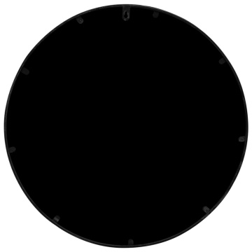 Oglindă rotundă,negru,60x2,5 cm,fier, utilizare în interior - Img 4