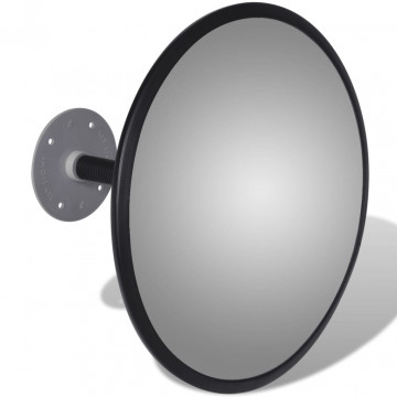Oglindă rutieră acrilică convexă de interior 30 cm negru - Img 3