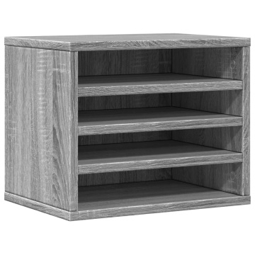 Organizator birou, gri sonoma, 36x26x29,5 cm lemn prelucrat - Img 2
