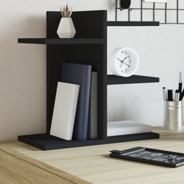 Organizator birou, negru, 42x21,5x42 cm lemn prelucrat - Img 1
