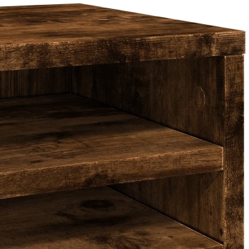 Organizator birou, stejar fumuriu, 36x26x29,5 cm lemn prelucrat - Img 6