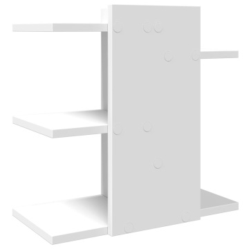Organizator de birou, alb, 42x21,5x42 cm, lemn prelucrat - Img 5