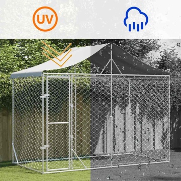 Padoc de exterior&acoperiș argintiu 3x1,5x2,5 m oțel galvanizat - Img 6
