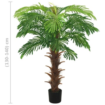 Palmier cycas artificial cu ghiveci, verde, 140 cm - Img 5