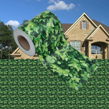 Panou de intimitate grădină, verde, 70 x 0,19 m, PVC - Img 1