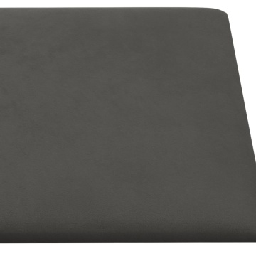Panouri de perete 12 buc. gri închis 90x15 cm catifea 1,62 m² - Img 5