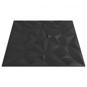 Panouri de perete 48 buc. negru 50x50 cm XPS 12 m² ametist - Img 5