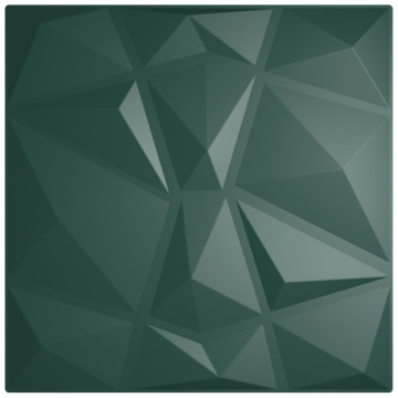 Panouri de perete 48 buc. verde 50x50 cm XPS 12 m² diamant - Img 2