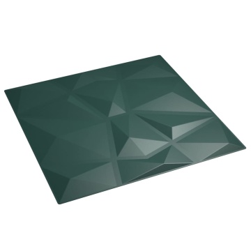 Panouri de perete 48 buc. verde 50x50 cm XPS 12 m² diamant - Img 7