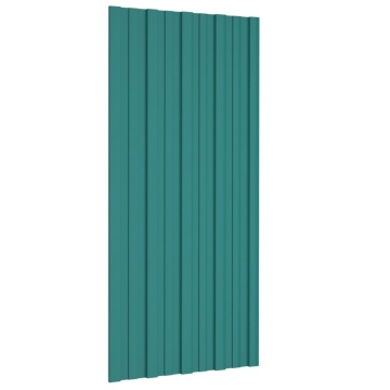 Panouri pentru acoperiș 12 buc. verde 100x45 cm oțel galvanizat - Img 3