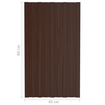 Panouri pentru acoperiș, 36 buc., maro, 80x45cm oțel galvanizat - Img 6