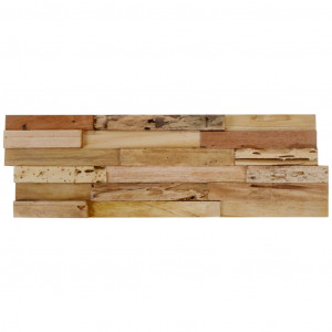 Panouri placare pereți, 10 buc., 1,03 m², lemn de tec reciclat - Img 6