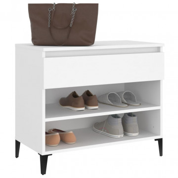Pantofar, alb, 70x36x60 cm, lemn prelucrat - Img 7