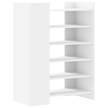 Pantofar, alb, 74,5x37,5x100 cm, lemn prelucrat - Img 5