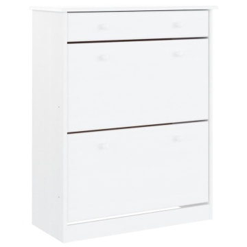 Pantofar ALTA, alb, 77x35x96 cm, lemn masiv de pin - Img 2
