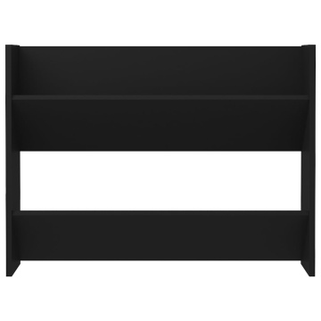 Pantofar de perete, negru, 80x18x60 cm, lemn prelucrat - Img 4