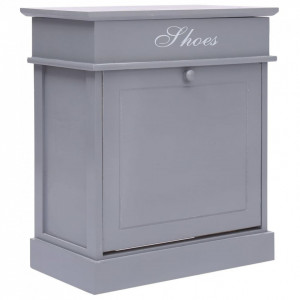 Pantofar, gri, 50 x 28 x 58 cm, lemn de paulownia - Img 1