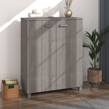 Pantofar, gri deschis, 85x40x108 cm, lemn masiv de pin - Img 1