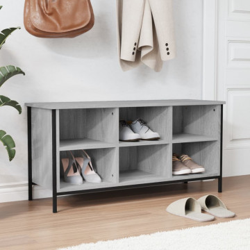 Pantofar, gri sonoma, 100x35x50 cm, lemn prelucrat - Img 1