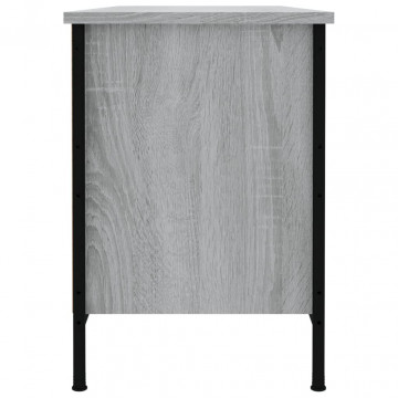 Pantofar, gri sonoma, 100x35x50 cm, lemn prelucrat - Img 5