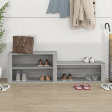 Pantofar, gri sonoma, 150x35x45 cm, lemn prelucrat - Img 3