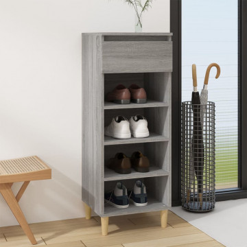 Pantofar, gri sonoma, 40x36x105 cm, lemn prelucrat - Img 1