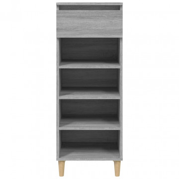 Pantofar, gri sonoma, 40x36x105 cm, lemn prelucrat - Img 3
