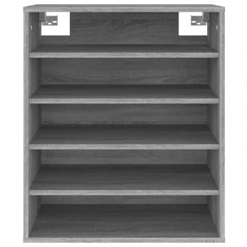 Pantofar, gri sonoma, 60x35x70 cm, lemn compozit - Img 5