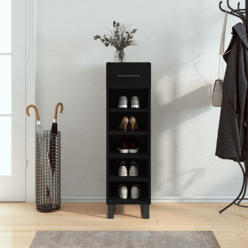 Pantofar, negru, 30x35x105 cm, lemn compozit - Img 1