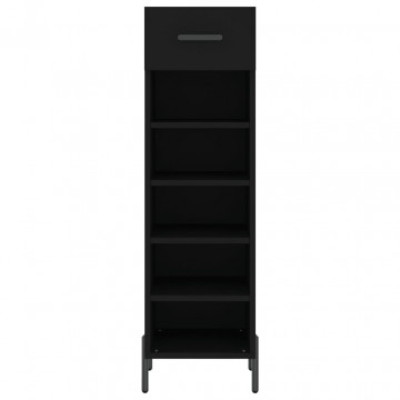 Pantofar, negru, 30x35x105 cm, lemn compozit - Img 5