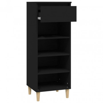 Pantofar, negru, 40x36x105 cm, lemn compozit - Img 4