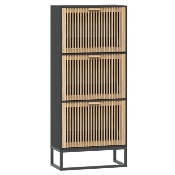 Pantofar, negru, 52x25x120 cm, lemn prelucrat - Img 2