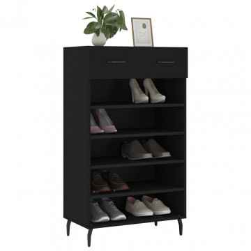 Pantofar, negru, 60x35x105 cm, lemn compozit - Img 3