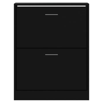 Pantofar, negru, 63x24x81 cm, lemn compozit - Img 4