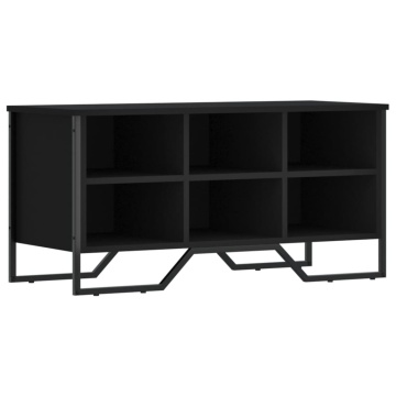 Pantofar, negru, 90x38x45,5 cm, lemn prelucrat - Img 2