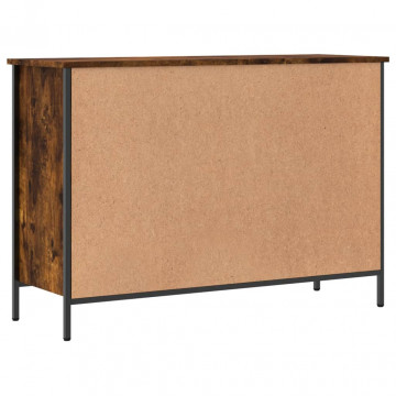 Pantofar, stejar fumuriu, 100x35x70 cm, lemn compozit - Img 5