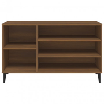 Pantofar, stejar maro, 102x36x60 cm, lemn prelucrat - Img 8