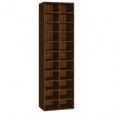 Pantofar, stejar maro, 54x34x183 cm, lemn prelucrat - Img 2