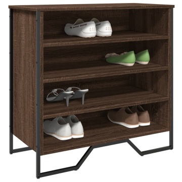 Pantofar, stejar maro, 80x38x78 cm, lemn prelucrat - Img 1