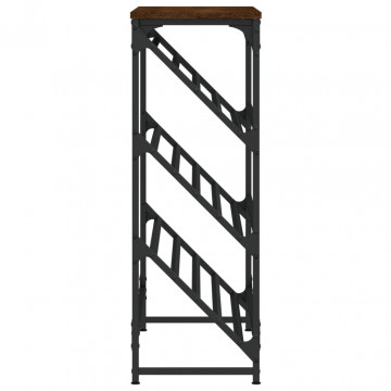Pantofar, stejar maro, 90x30x85 cm, lemn prelucrat - Img 8