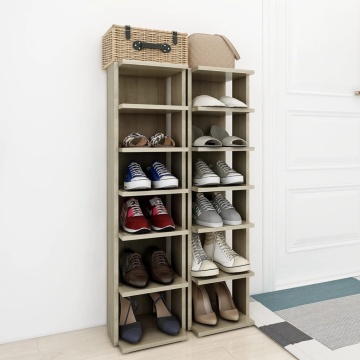 Pantofare, 2 buc., stejar sonoma, 27,5x27x102 cm - Img 3