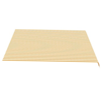 Pânză de rezervă copertină, galben și alb, 4x3,5 m - Img 4