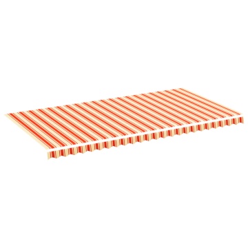 Pânză de rezervă copertină, galben și portocaliu, 6x3 m - Img 2