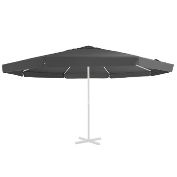 Pânză de schimb umbrelă de soare de exterior, antracit, 500 cm - Img 1