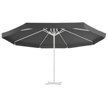Pânză de schimb umbrelă de soare de exterior, antracit, 500 cm - Img 2