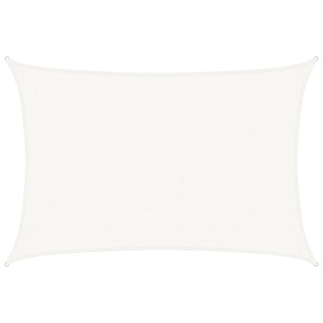 Pânză parasolar, alb, 2,5x4 m, HDPE, 160 g/m² - Img 2