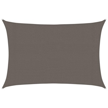 Pânză parasolar, antracit, 3x4,5 m, HDPE, 160 g/m² - Img 2
